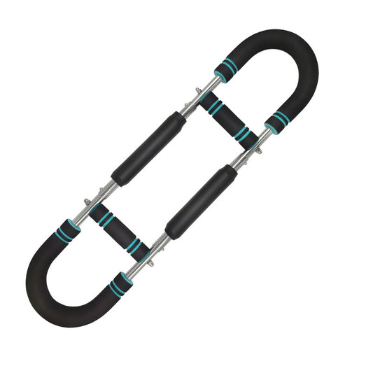 Blue Black Adjustable U-Shaped Arm Exerciser - For Home Fitness Strength Training (30kg) V888-ELOSUNG26690