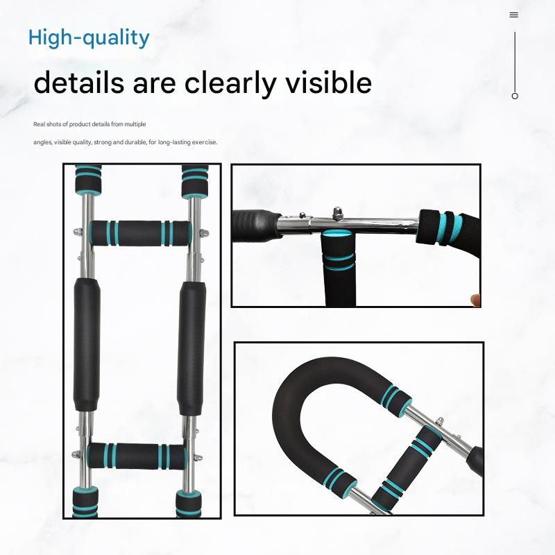 Blue Black Adjustable U-Shaped Arm Exerciser - For Home Fitness Strength Training (30kg) V888-ELOSUNG26690