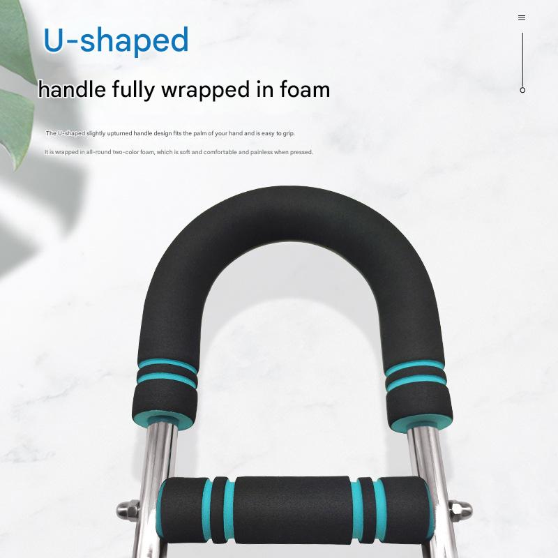 Gray black Adjustable U-Shaped Arm Exerciser - For Home Fitness Strength Training (30kg) V888-ELOSUNG26692
