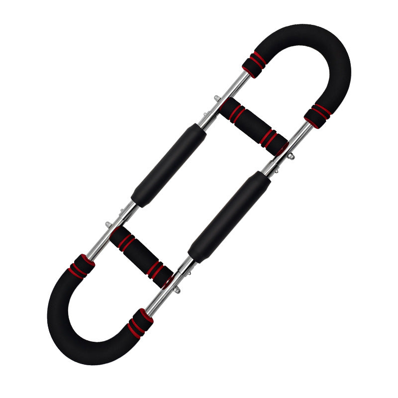 Red Black Adjustable U-Shaped Arm Exerciser - For Home Fitness Strength Training (40kg) V888-ELOSUNG26700