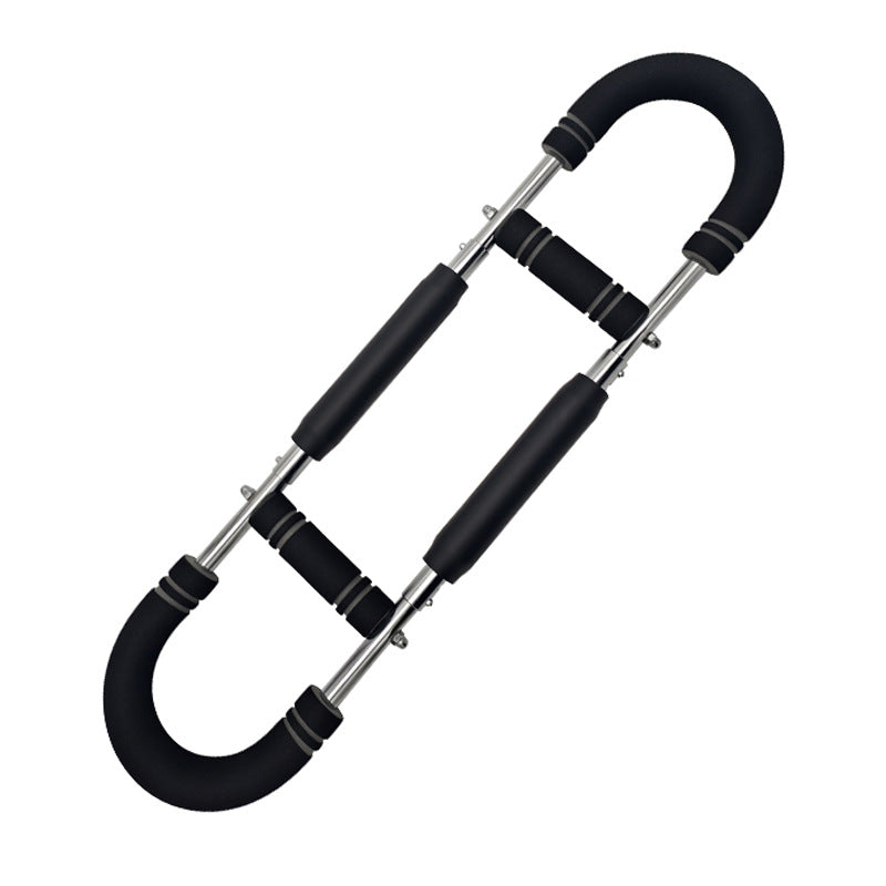 Gray black Adjustable U-Shaped Arm Exerciser - For Home Fitness Strength Training (40kg) V888-ELOSUNG26701