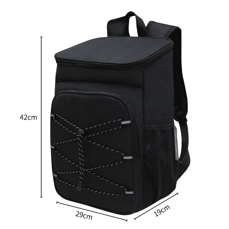 Black Large Insulated Cooler Backpack - Leakproof, Lightweight for Picnic, Beach, Camping V888-ELOSUNG26713