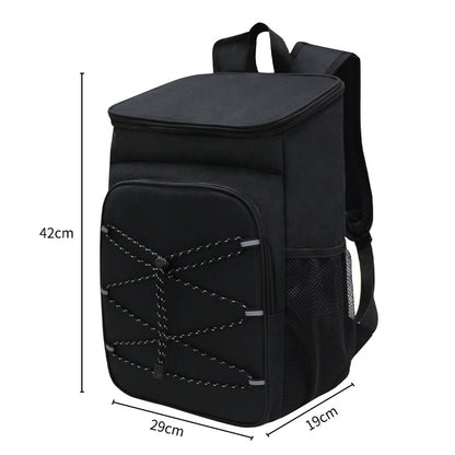 Black Large Insulated Cooler Backpack - Leakproof, Lightweight for Picnic, Beach, Camping V888-ELOSUNG26713