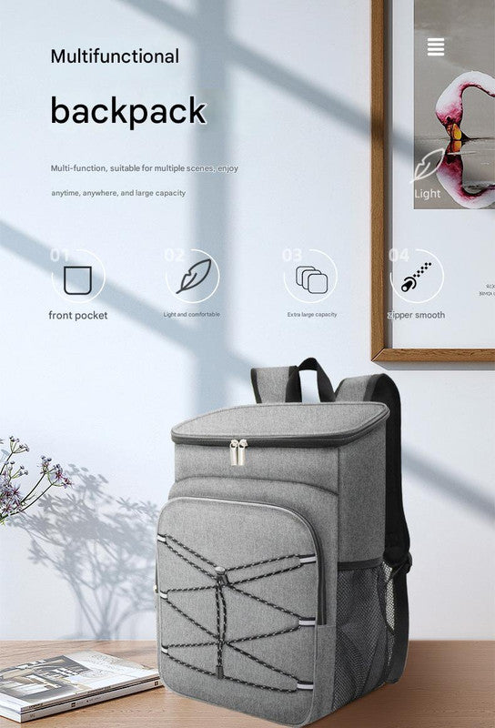 Blue Large Insulated Cooler Backpack - Leakproof, Lightweight for Picnic, Beach, Camping V888-ELOSUNG26714