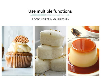 Style 2 Silicone Mini Cake Molds (30 Pack) - For Cupcakes, Desserts (7.8x7.5x2.8cm) V888-ELOSUNG26727