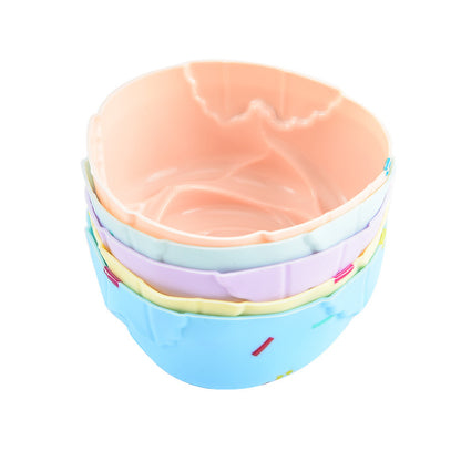Style 5 Silicone Mini Cake Molds (30 Pack) - For Cupcakes, Desserts (7x6.8x3cm) V888-ELOSUNG26730