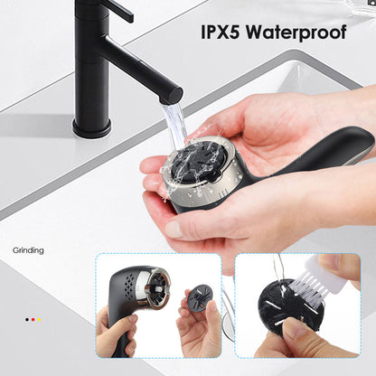 Black Rechargeable Electric Foot Grinder with Suction - Complete 10-Piece Pedicure Kit V888-ELOSUNG26741