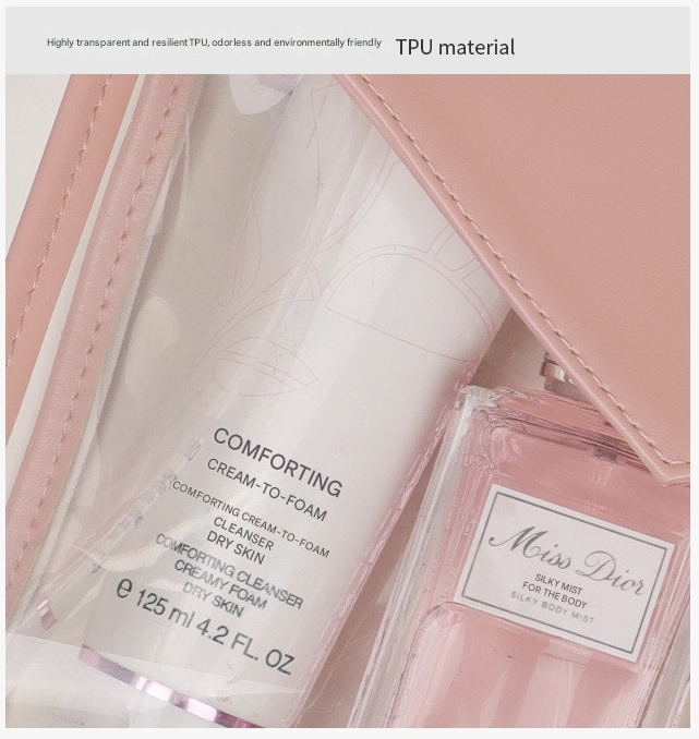 Yellow Chic Envelope Makeup Bag with Transparent Waterproof Design V888-ELOSUNG26759
