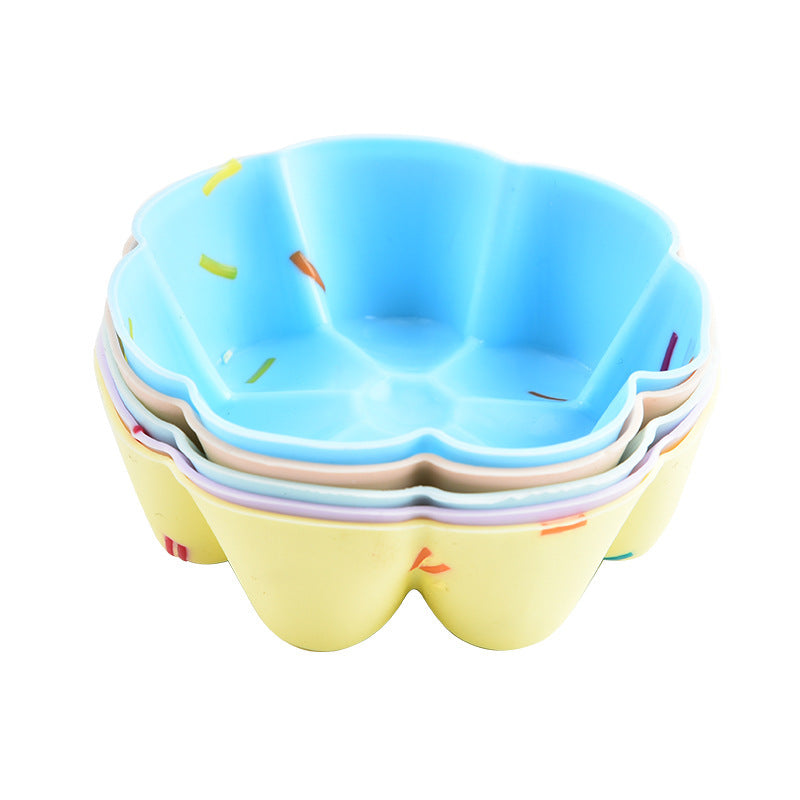 Style 8 Silicone Mini Cake Molds (30 Pack) - For Cupcakes, Desserts (7x7x2.5cm) V888-ELOSUNG26761