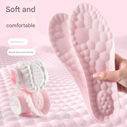 5 pcs Pink 4D Cloud Technology Shoe Inserts - High Rebound, Super Soft, Breathable, Athletic Support (size : V888-ELOSUNG26764