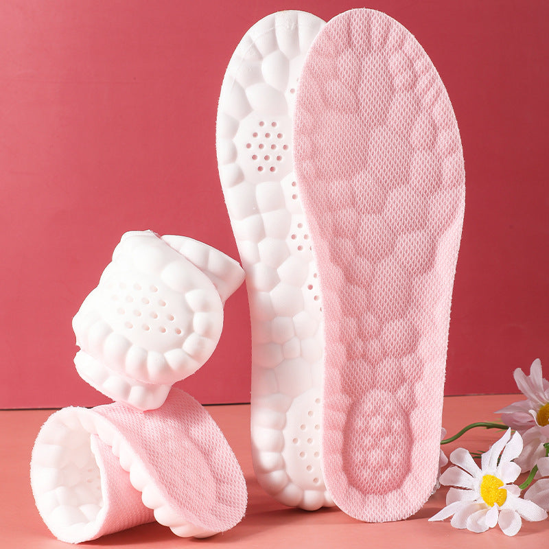 5 pcs Pink 4D Cloud Technology Shoe Inserts - High Rebound, Super Soft, Breathable, Athletic Support (size : V888-ELOSUNG26765