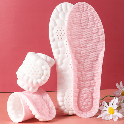 5 pcs Pink 4D Cloud Technology Shoe Inserts - High Rebound, Super Soft, Breathable, Athletic Support (size : V888-ELOSUNG26768