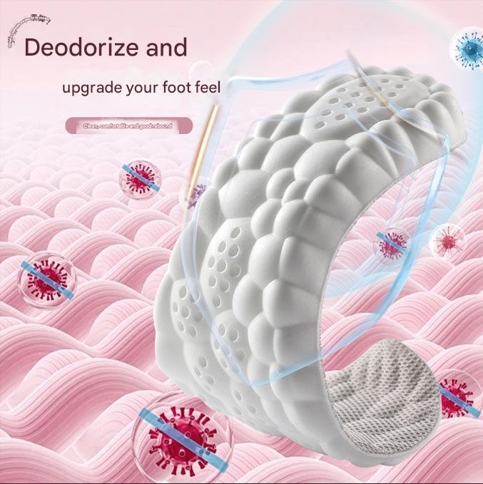 5 pcs Pink 4D Cloud Technology Shoe Inserts - High Rebound, Super Soft, Breathable, Athletic Support (size : V888-ELOSUNG26768