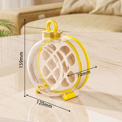 Yellow Portable Press-Release Ice Cube Maker Bottle - Makes 12 Cubes, Doubles as Bottle V888-ELOSUNG26780