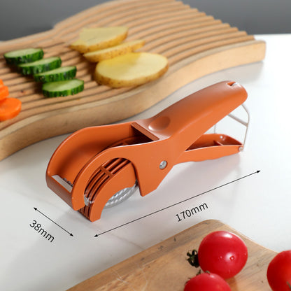 2 pcs Orange 5-Blade Fruit & Vegetable Slicer for Crinkle Cuts - Kitchen Gadget V888-ELOSUNG26783