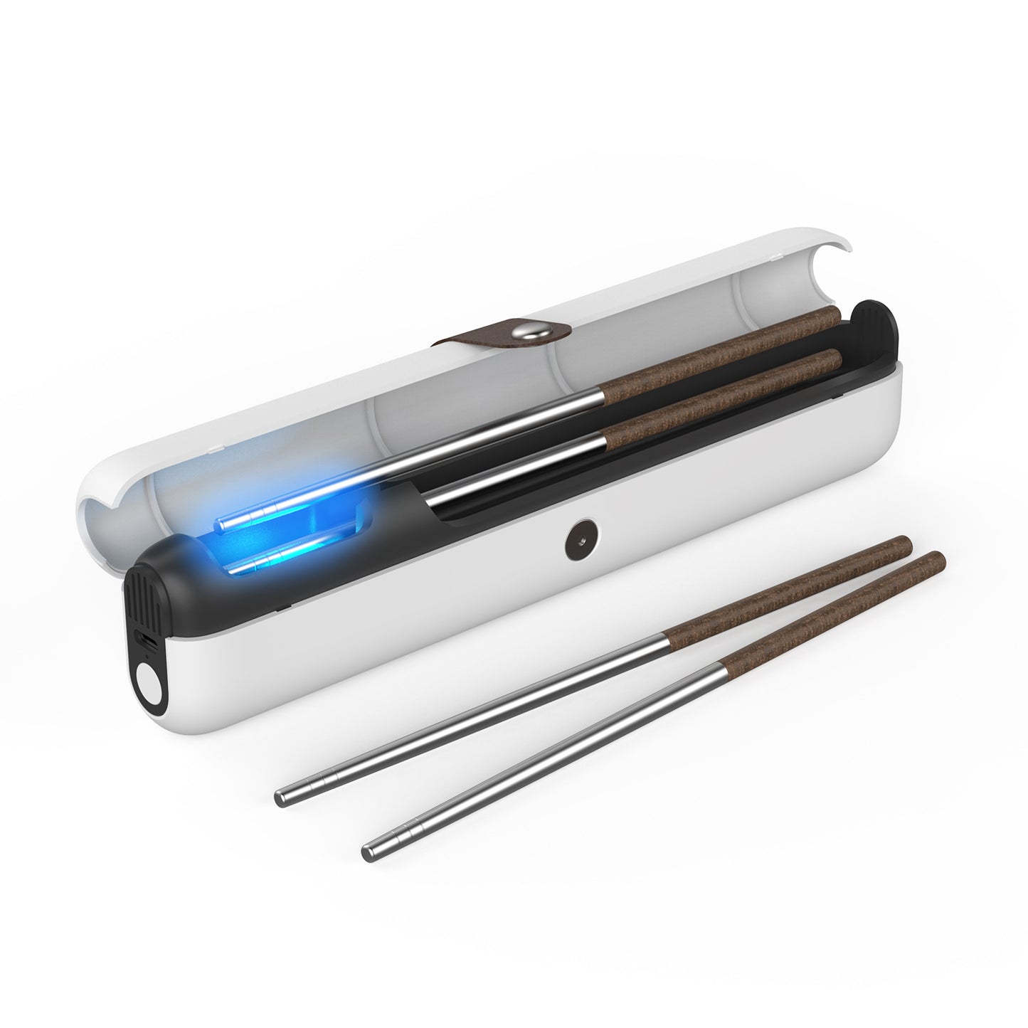 Travel UVC Toothbrush Sanitizer Box - Magnetic Closure, Rechargeable V888-ELOSUNG26805