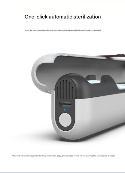 Travel UVC Toothbrush Sanitizer Box - Magnetic Closure, Rechargeable V888-ELOSUNG26805