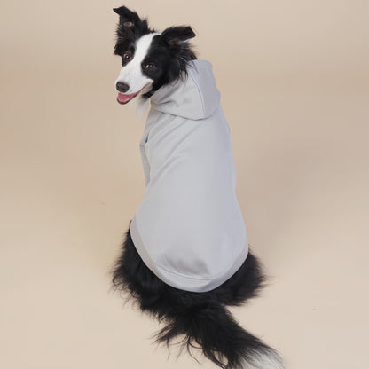 Grey Classic Dog Sweatshirt with Hood & Drawstrings - For Large Dogs (Size : 2XL) V888-ELOSUNG26812