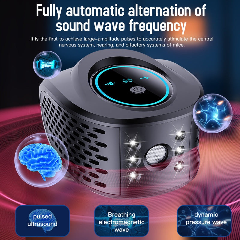Black Advanced Ultrasonic Pest Repeller - Multi-Wave Tech for Mice, Roaches, Mosquitoes V888-ELOSUNG26851