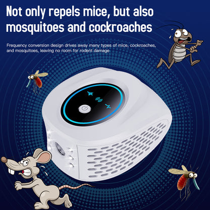 Black Advanced Ultrasonic Pest Repeller - Multi-Wave Tech for Mice, Roaches, Mosquitoes V888-ELOSUNG26851