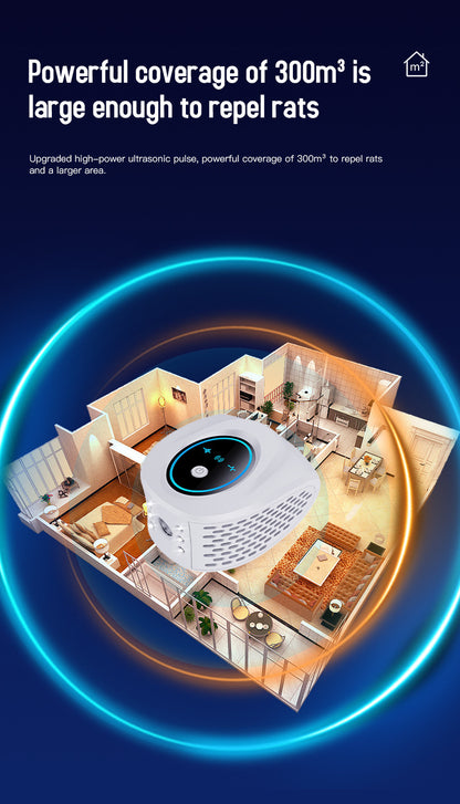 Black Advanced Ultrasonic Pest Repeller - Multi-Wave Tech for Mice, Roaches, Mosquitoes V888-ELOSUNG26851