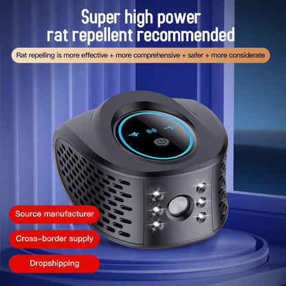 Black Advanced Ultrasonic Pest Repeller - Multi-Wave Tech for Mice, Roaches, Mosquitoes V888-ELOSUNG26851