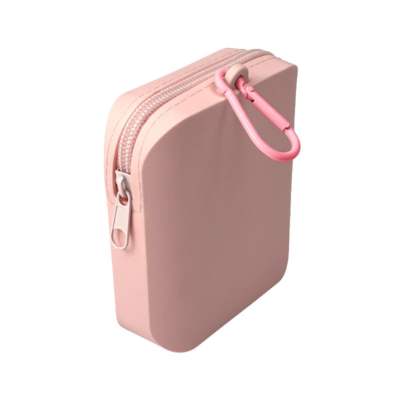 Pink Silicone Dog Treat Pouch (Set of 2) - Waterproof, Portable for Training & Walks V888-ELOSUNG26860