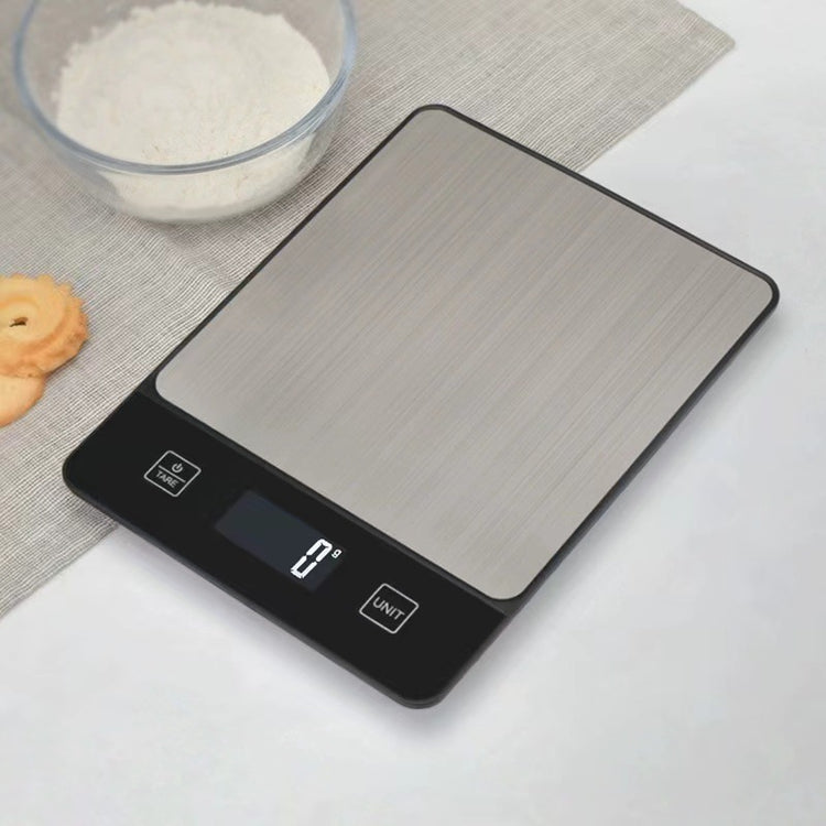 Black Digital Kitchen Scale - Stainless Steel Food Scale for Baking & Cooking (10kg/1g) V888-ELOSUNG26868