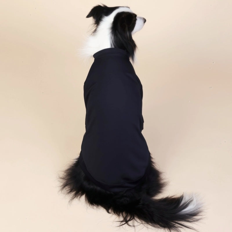 Black Classic Dog Sweatshirt with Hood & Drawstrings - For Large Dogs (Size : 2XL) V888-ELOSUNG26871