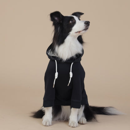 Black Classic Dog Sweatshirt with Hood & Drawstrings - For Large Dogs (Size : 5XL) V888-ELOSUNG26875