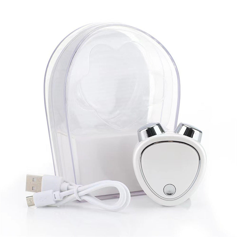 White Microcurrent Face Lifting Massager - Sonic Vibration, V-Shape Sculpting V888-ELOSUNG26881
