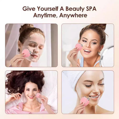 White Microcurrent Face Lifting Massager - Sonic Vibration, V-Shape Sculpting V888-ELOSUNG26881