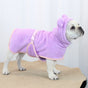 Purple Hooded Dog Bathrobe - Super Absorbent, Adjustable Fit, Cozy Pet Towel (Size : S) V888-ELOSUNG26890