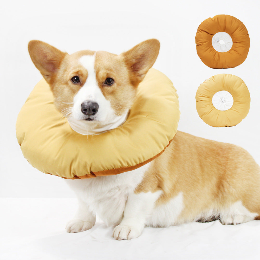 Yellow Adjustable Soft Elizabethan Collar for Pets - Comfortable Recovery Aid - S V888-ELOSUNG26898