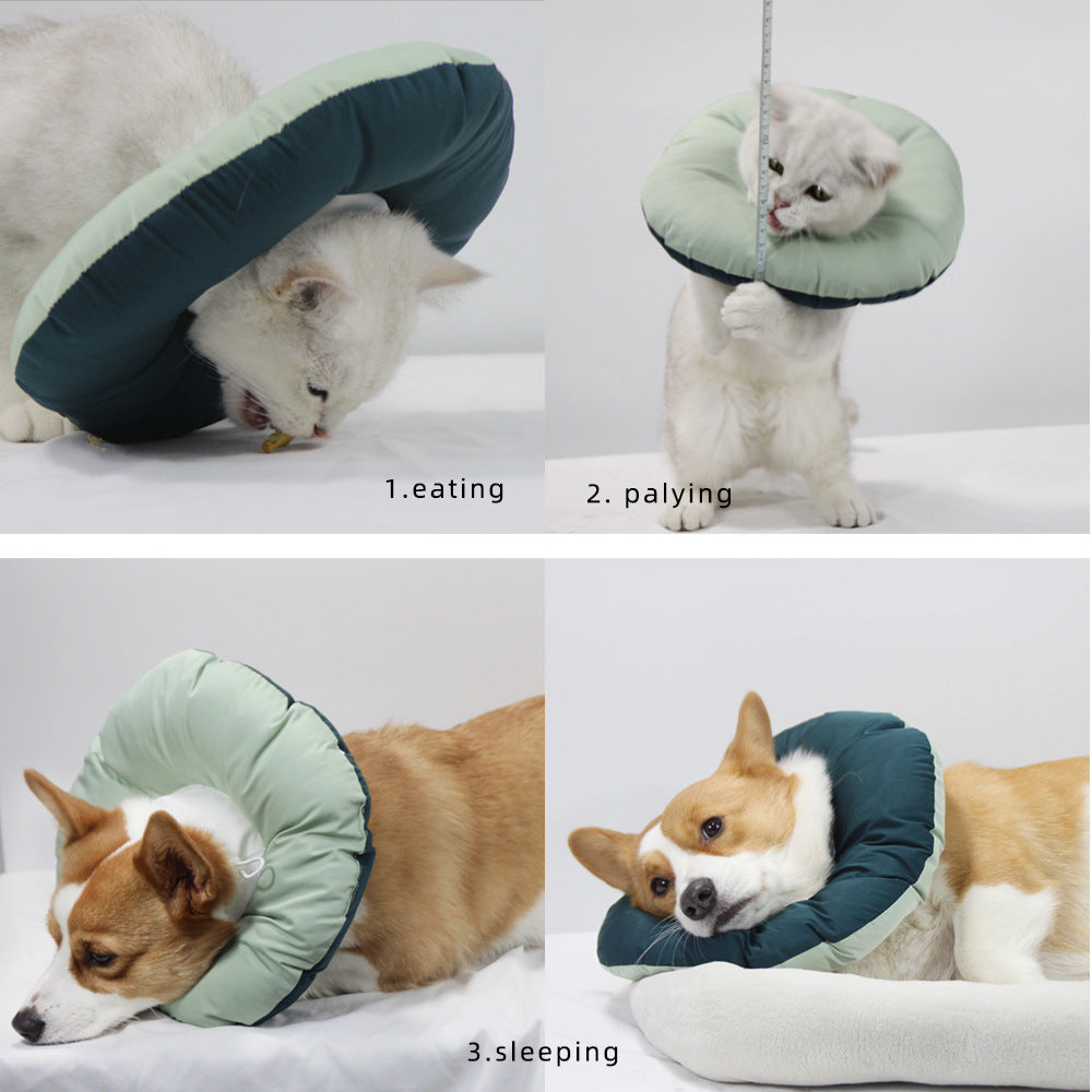 Yellow Adjustable Soft Elizabethan Collar for Pets - Comfortable Recovery Aid - XL V888-ELOSUNG26901
