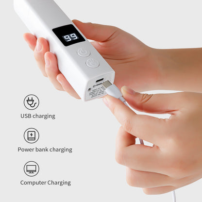 White Professional Pet Nail Grinder Kit - LCD, LED, Laser, for Dogs & Cats V888-ELOSUNG26904