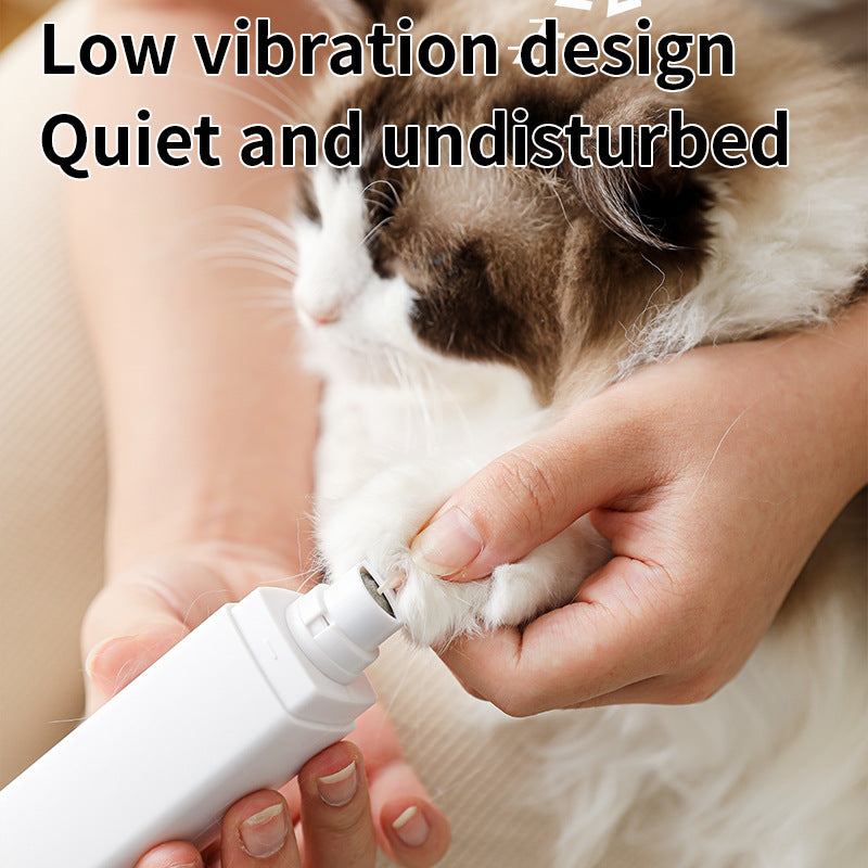 White Professional Pet Nail Grinder Kit - LCD, LED, Laser, for Dogs & Cats V888-ELOSUNG26904