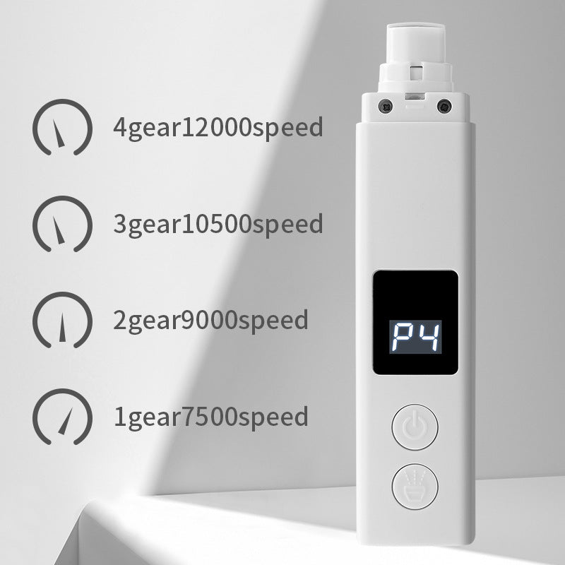 White Professional Pet Nail Grinder Kit - LCD, LED, Laser, for Dogs & Cats V888-ELOSUNG26904