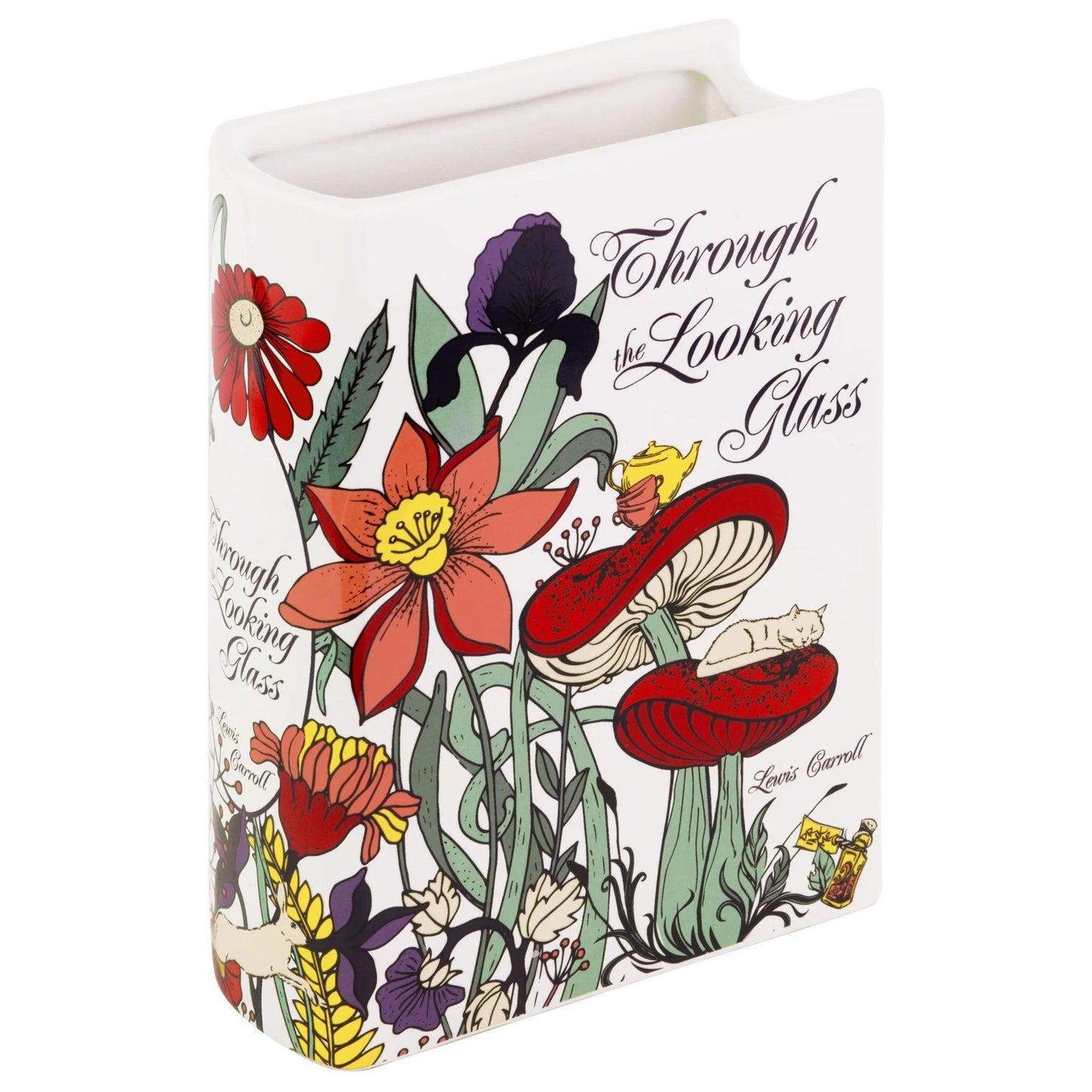 Literary Book Vase - Creative Ceramic Planter & Desk Organizer(Type A - 21x13x7cm) V888-ELOSUNG26926