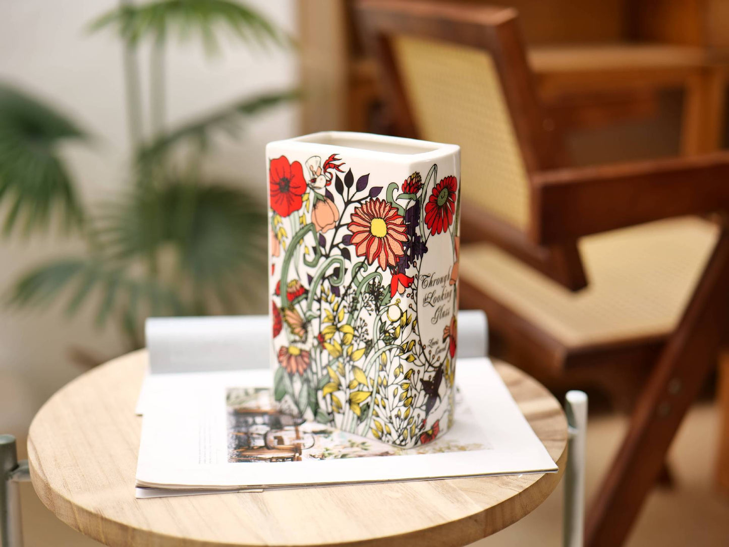 Literary Book Vase - Creative Ceramic Planter & Desk Organizer(Type A - 21x13x7cm) V888-ELOSUNG26926