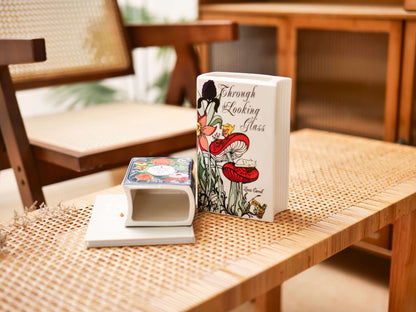 Literary Book Vase - Creative Ceramic Planter & Desk Organizer(Type A - 21x13x7cm) V888-ELOSUNG26926