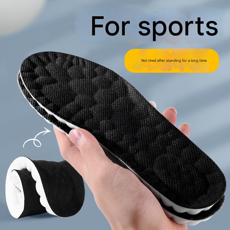 Black 5 pcs 4D Cloud Technology Shoe Inserts - High Rebound, Super Soft, Breathable, Athletic Support (size : V888-ELOSUNG26954