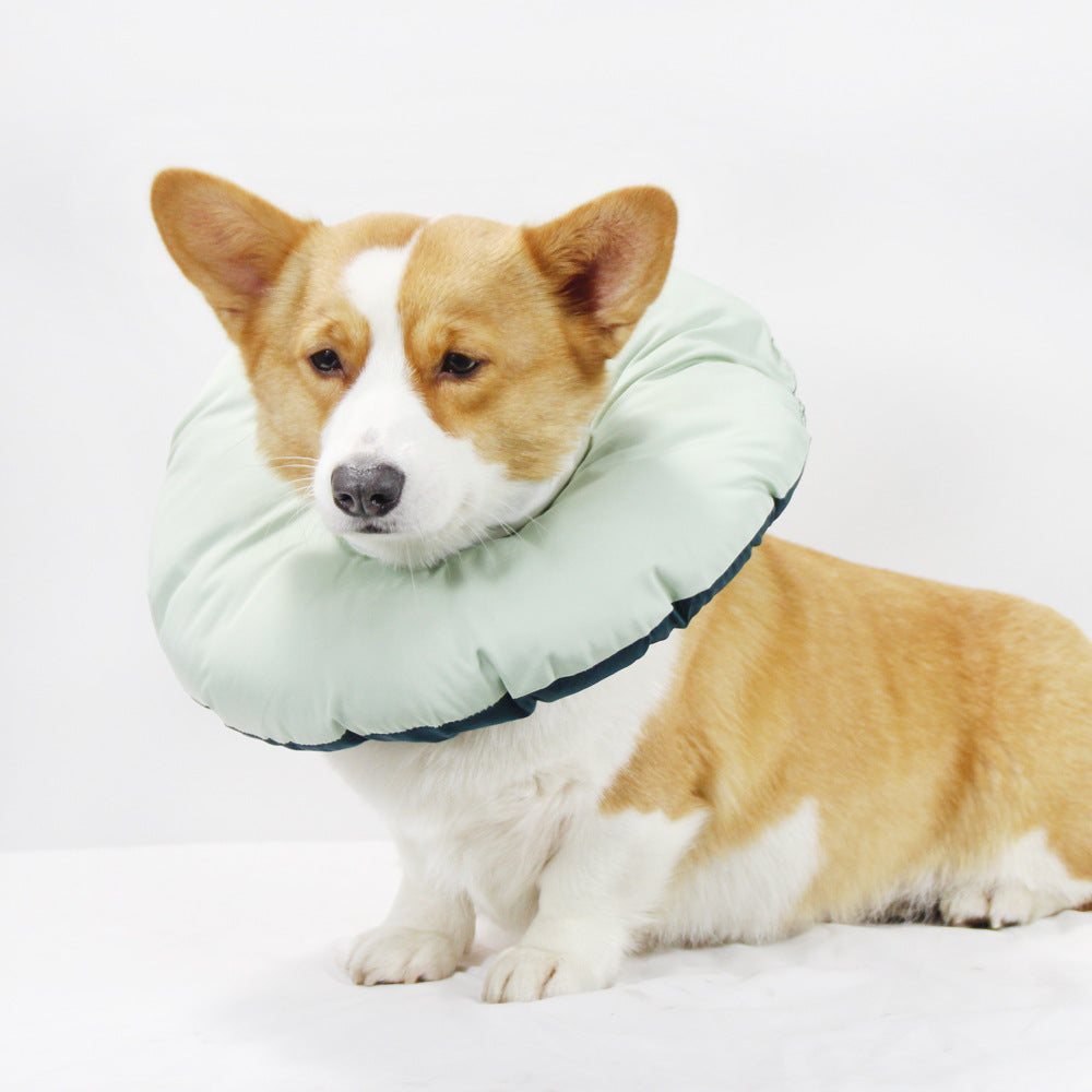 Green Adjustable Soft Elizabethan Collar for Pets - Comfortable Recovery Aid - M V888-ELOSUNG26969