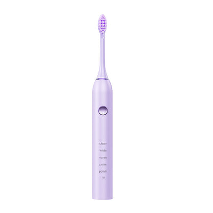 Advanced Sonic Toothbrush: 5 Cleaning Modes, 2-Min Timer, USB Fast Charge, Purple (4 brush heads) V888-ELOSUNG26974
