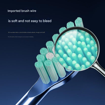 Advanced Sonic Toothbrush: 5 Cleaning Modes, 2-Min Timer, USB Fast Charge, Purple (4 brush heads) V888-ELOSUNG26974