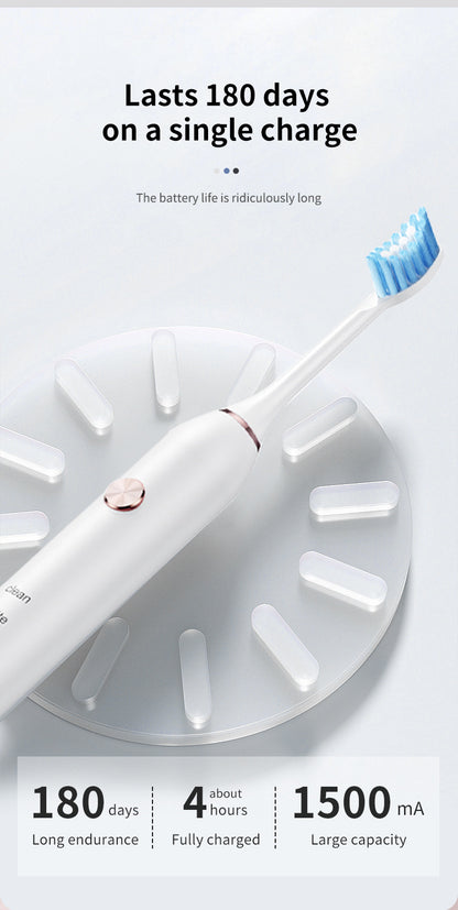 Pink Professional Sonic Toothbrush for Adults - 5 Modes, Smart Timer (4 brush heads) V888-ELOSUNG26985