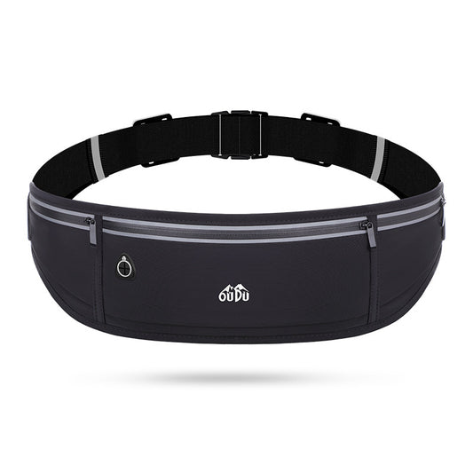Black Adjustable Running Belt - Fits Large Phones, Reflective, Earphone Port V888-ELOSUNG26986