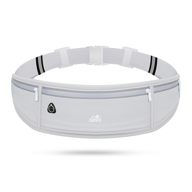Light gray Adjustable Running Belt - Fits Large Phones, Reflective, Earphone Port V888-ELOSUNG26989