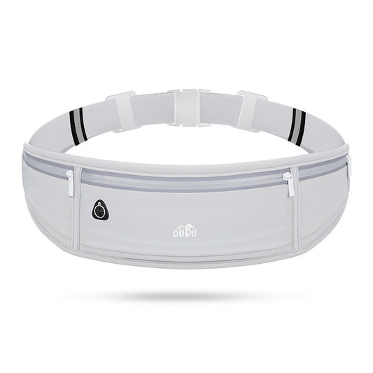 Light gray Adjustable Running Belt - Fits Large Phones, Reflective, Earphone Port V888-ELOSUNG26989