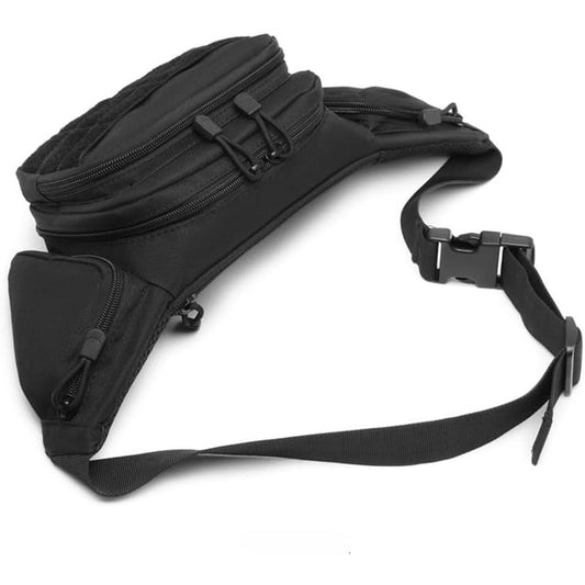 Black Rugged Tactical Waist Pack - MOLLE Outdoor Fanny Bag for Hiking Cycling & Travel V888-ELOSUNG27005
